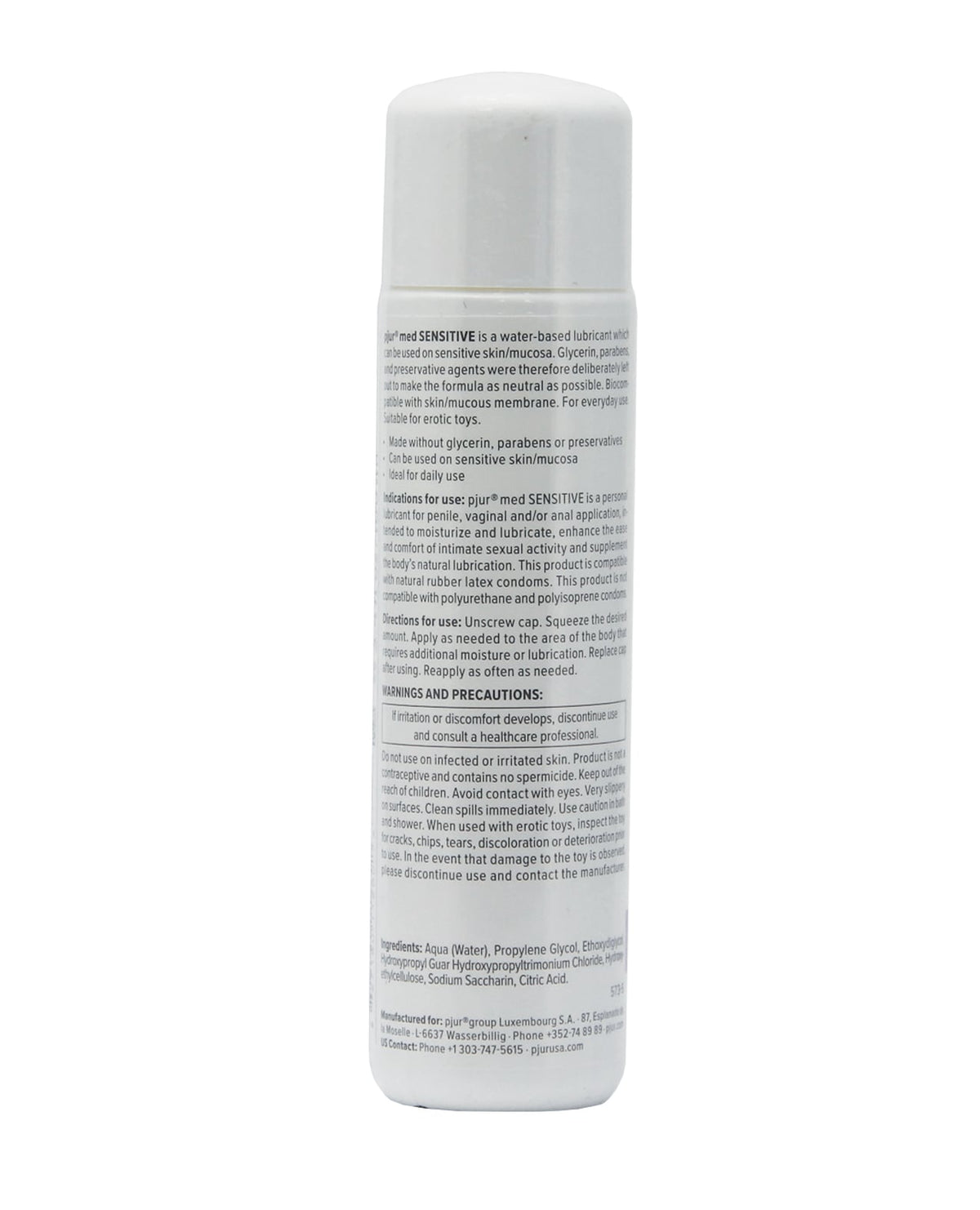 Med Sensitive Glide Water Based Personal Lubricant – product image 2 – SKU 6762-26