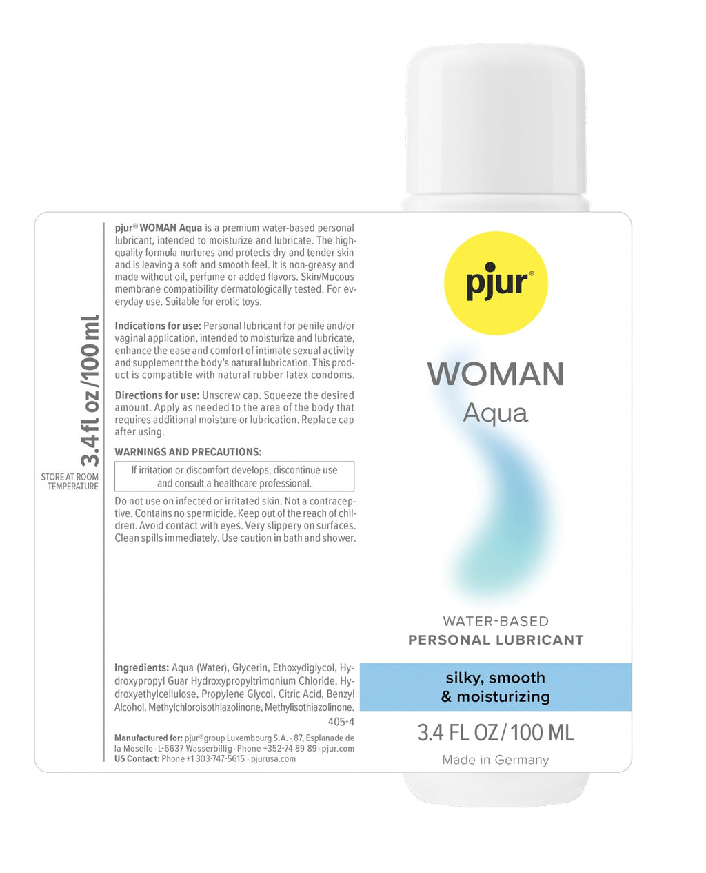 Woman Aqua Water Based Personal Lubricant – product image 2 – SKU 6766-24