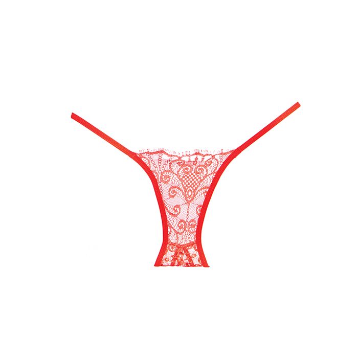 Adore Lace Enchanted Belle Panty Red O/S – product image 2 – SKU AA1005-RD-OS