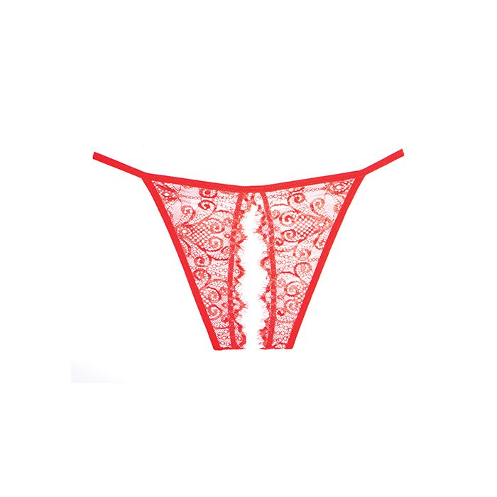 Adore Lace Enchanted Belle Panty Red O/S – product image 3 – SKU AA1005-RD-OS