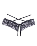 Adore Dare Me Cross Waist Open Lace Panty Black O/S – product image 3 – SKU AA1099-BK-OS