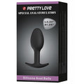 Pretty Love 3.34" Silicone Anal Plug w/Ball – product image 1 – SKU BI-040033