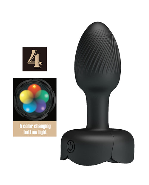 Pretty Love Olman Small Butt Plug w/Multi Color Bottom Light – product image 6 – SKU BI-040184