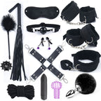 BDSM Bondage Set with Rabbit-Tail Plug and 10-Speed Vibrator – image 1