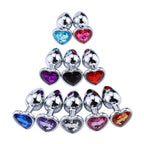 Stainless Steel Anal Plug with Crystal Heart – image 6