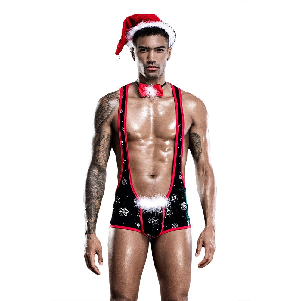 Men's Jungle Minkini Santa Claus Outfit Set – image 6