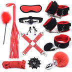 BDSM Bondage Set with Rabbit-Tail Plug and 10-Speed Vibrator – image 4
