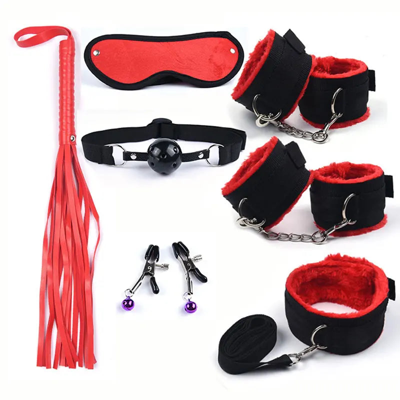 BDSM Bondage Set with Rabbit-Tail Plug and 10-Speed Vibrator – image 7