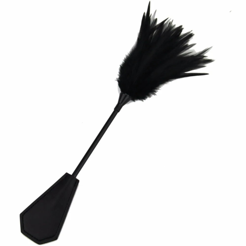 Feather Tickling Whip for BDSM and Bondage Play, 33cm – image 4