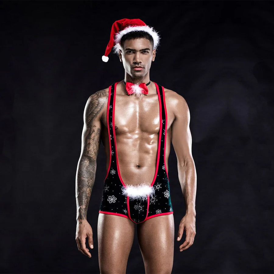 Men's Jungle Minkini Santa Claus Outfit Set – image 7