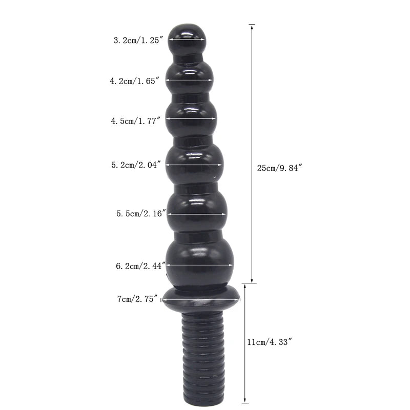 Gourd-Shaped Anal Plug with Handle – image 3