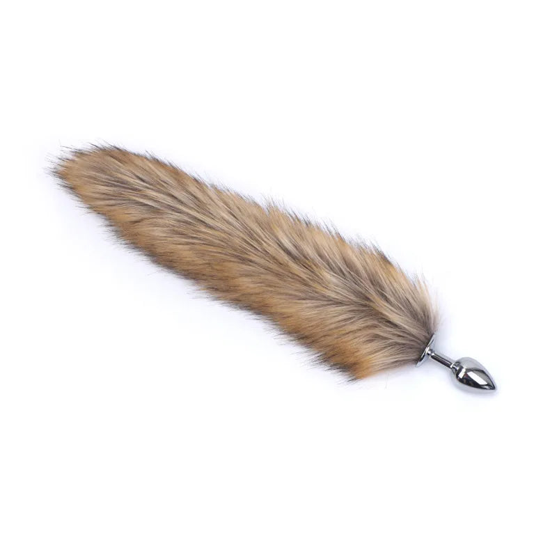 Fox Tail Metal and Silicone Butt Plug – image 2