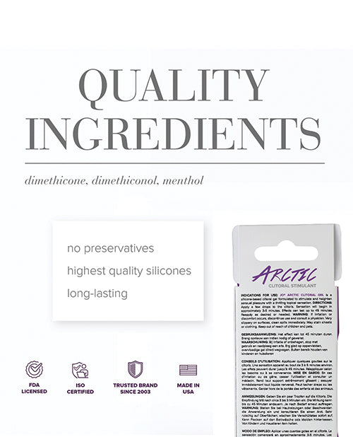 JO Arctic Clitoral Gel – product image 2 – SKU JO40215