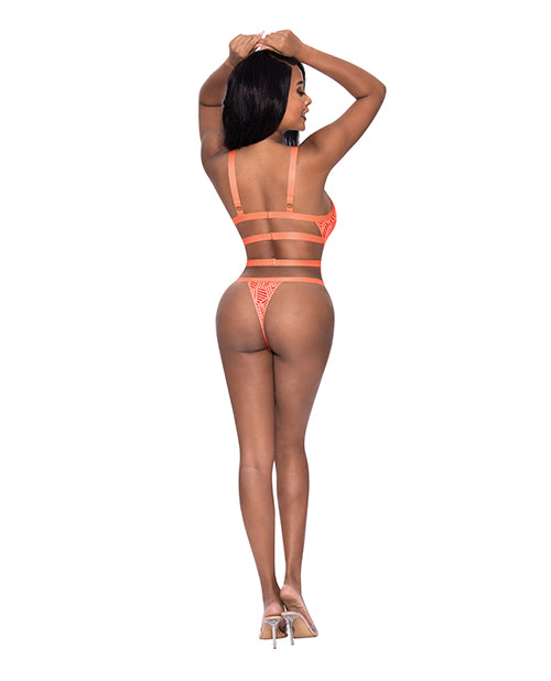 Rude Awakening Strappy Teddy Orange L/XL – product image 3 – SKU MEP344-OR-LX