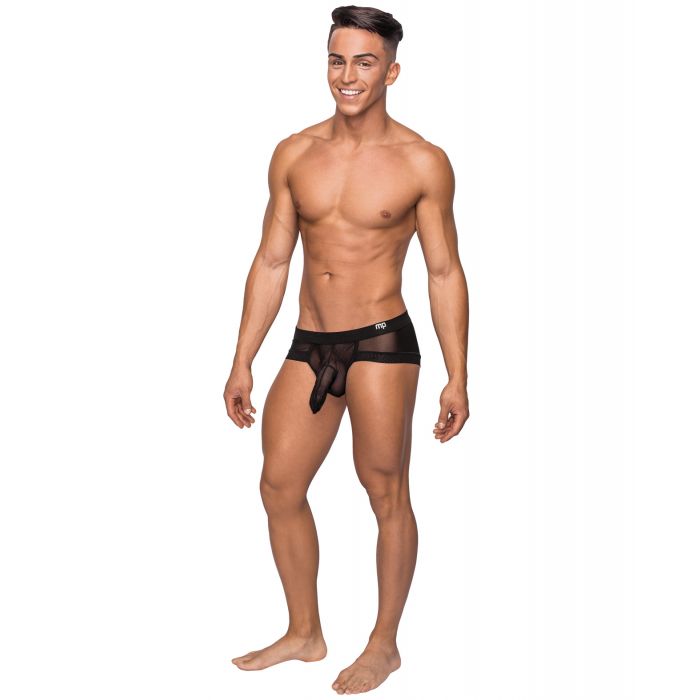 Hoser Stretch Mesh Micro Mini Short Black XL – product image 1 – SKU MP129236-BK-X0