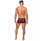 Kiss Me Stretch Mesh Mini Short Blk/Rd SM – product image 2 – SKU MP145232-BR-S0