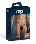 G-String w/Front Ring Black O/S – product image 3 – SKU MP421B