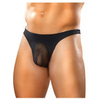 Sheer Nylon Lycra Pouch Thong Black L/XL – product image 1 – SKU MP822-BK-LX