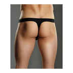 Sheer Nylon Lycra Pouch Thong Black L/XL – product image 2 – SKU MP822-BK-LX