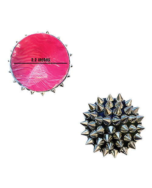 Burlesque Bowser Spike Pleather Reusable Silicone Pasties – product image 2 – SKU NN-SNM017