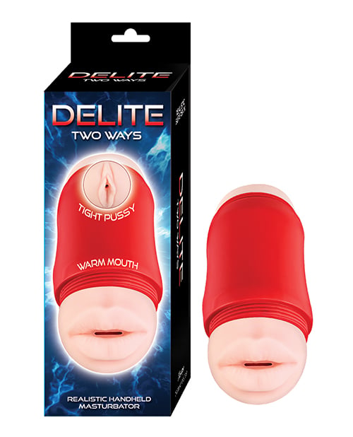 Delite Two Ways Mouth & Vagina Masturbator – product image 1 – SKU NT3179