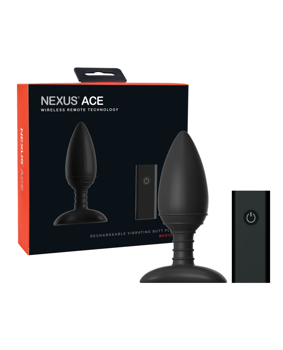Ace Remote Control Butt Plug Medium – product image 1 – SKU NXACE001