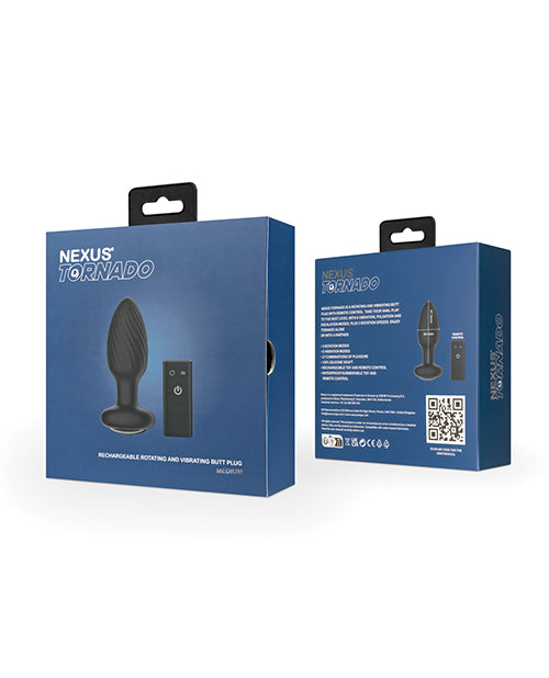 Tornado Rotating & Vibrating Medium Butt Plug w/Remote – product image 6 – SKU NXTOR002