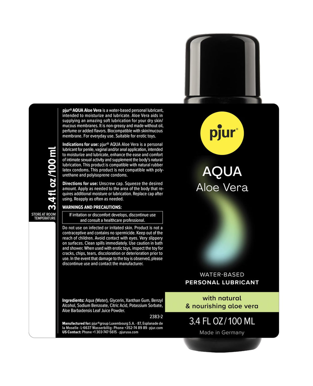 Aqua Aloe Vera Water Based Personal Lubricant – product image 2 – SKU PJ139-58