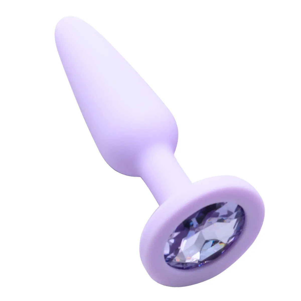 Silicone Anal Plug with Crystal Base – image 12