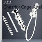 Metal Anal Plug and Chastity Cage Accessory – image 4