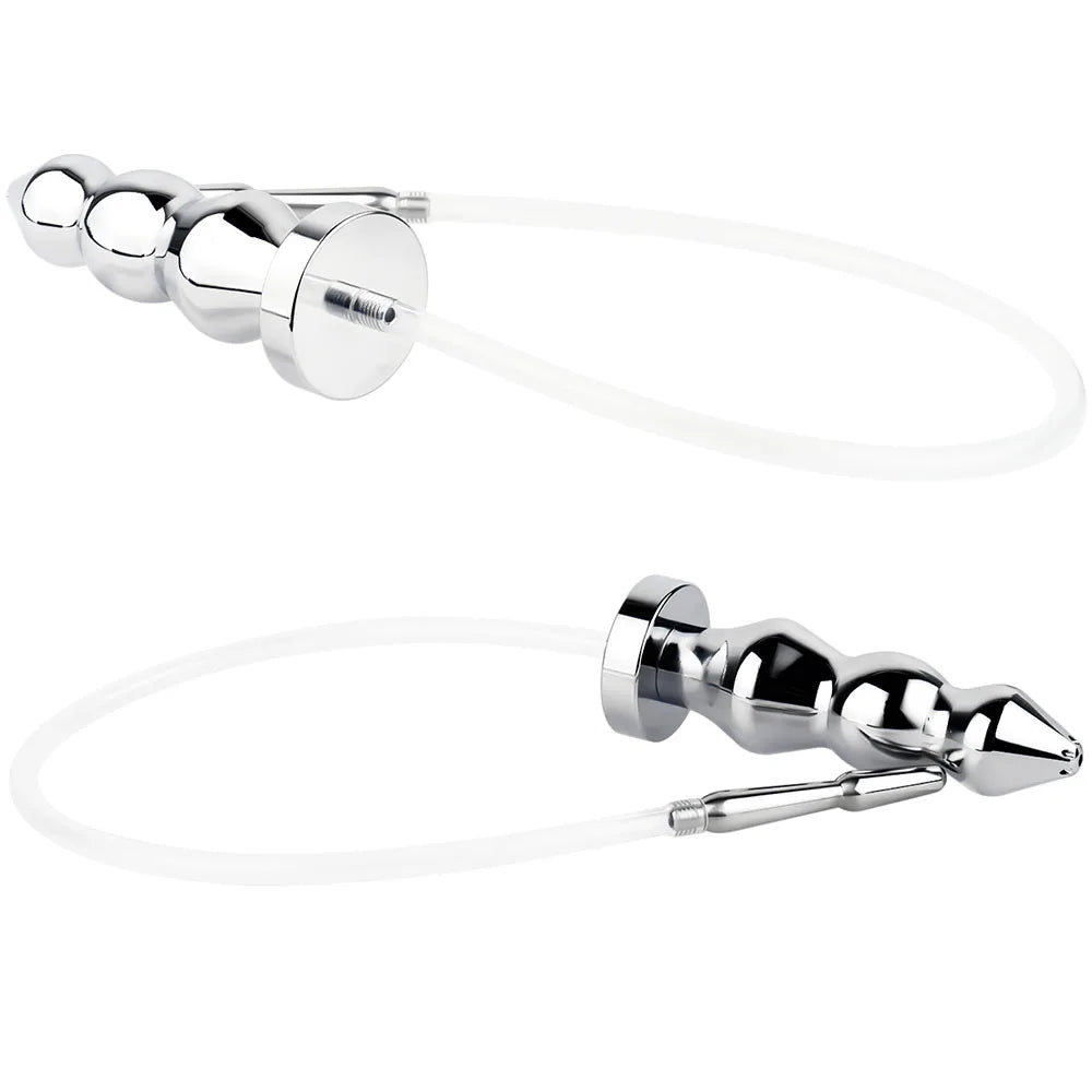 Metal Anal Plug and Chastity Cage Accessory – image 2