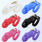 Silicone Male Chastity Cage with 5 Penis Rings – image 1