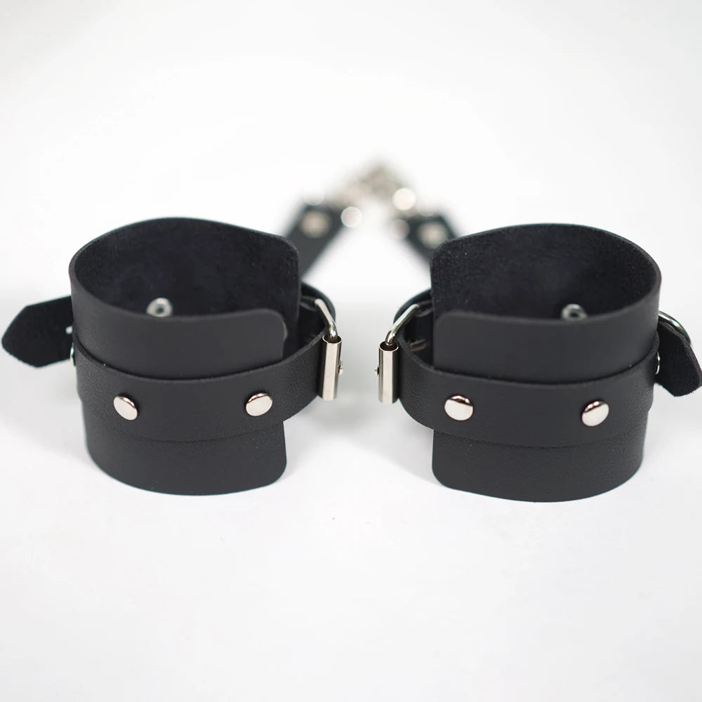 Garter Body Harness Belt, Black Punk Gothic PU – image 7