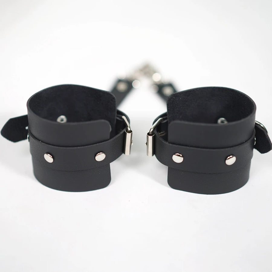 Garter Body Harness Belt, Black Punk Gothic PU – image 7
