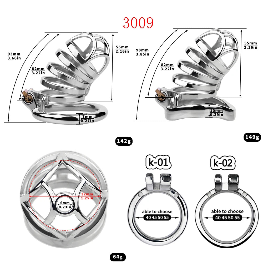 Male Chastity Cage with Urethral Lock – image 6