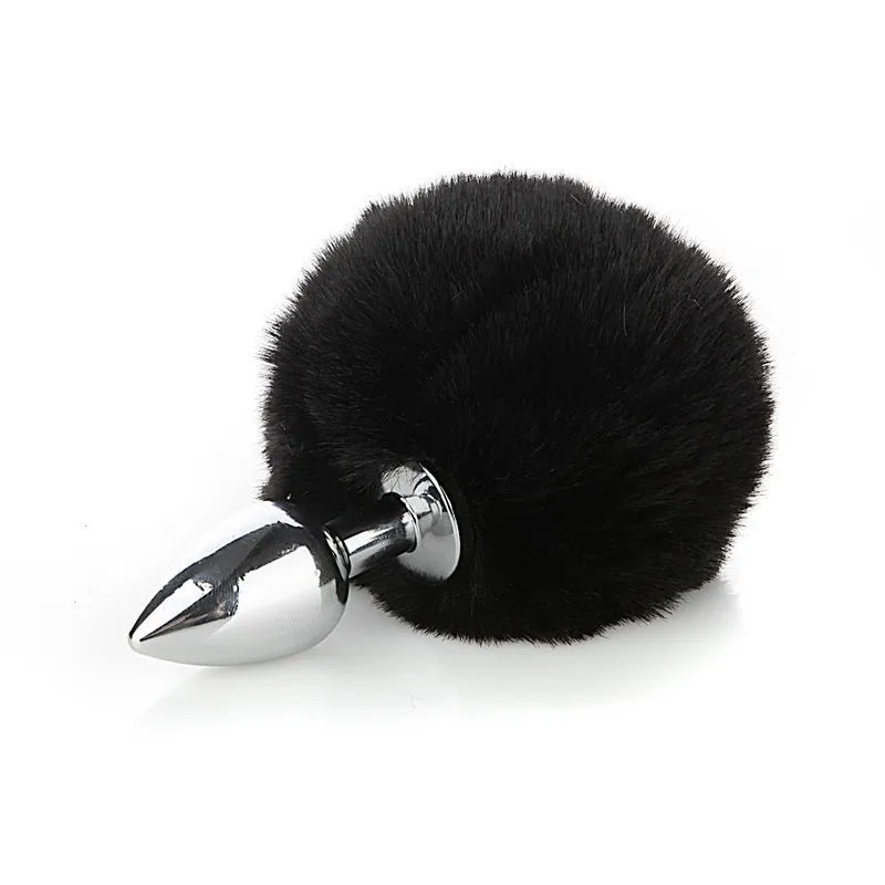 Rabbit Tail Anal Plug with Pull Beads – image 6