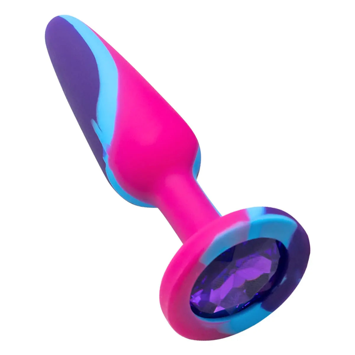 Silicone Anal Plug with Crystal Base – image 9