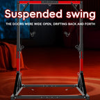 Metal Bondage Restraint Frame with Chains, Cuffs and Stool – image 4
