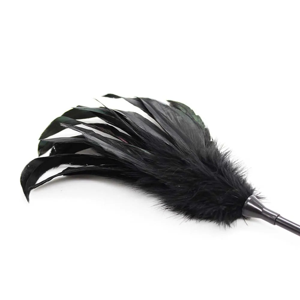 Feather Tickling Whip for BDSM and Bondage Play, 33cm – image 6