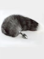 Fox Tail Metal and Silicone Butt Plug – image 1
