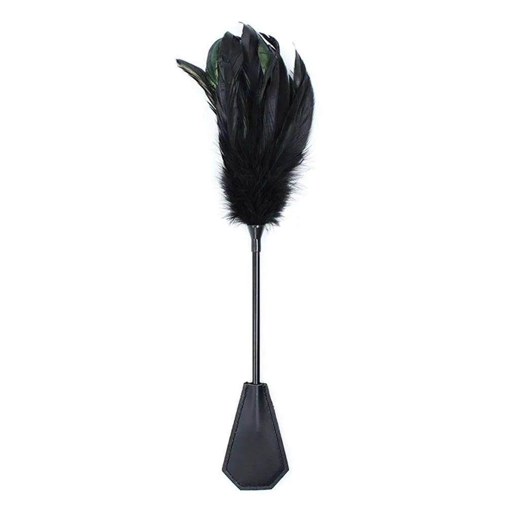 Feather Tickling Whip for BDSM and Bondage Play, 33cm – image 1