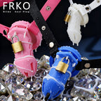 Silicone Male Chastity Cage with 5 Penis Rings – image 3