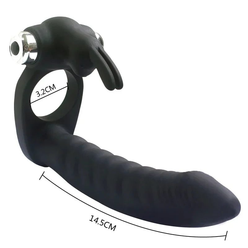 Strap-On Vibrator for Double Penetration with Anal Beads – image 4