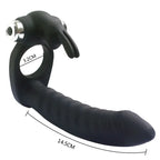 Strap-On Vibrator for Double Penetration with Anal Beads – image 4