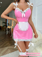 French Maid Lingerie Dress with Spaghetti Straps – image 4