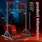 Metal Bondage Restraint Frame with Chains, Cuffs and Stool – image 7