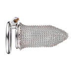 Soft Mesh Male Chastity Cage with Stainless Steel Ring – image 2