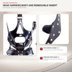 Head Harness Dildo Gag Mask with Removable Insert – image 3