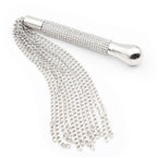 Short Horse Riding Crop with Crystal Handle and Chain Tassel – image 6