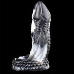Silicone Dragon Ripple Penis Sleeve with Ring – image 2